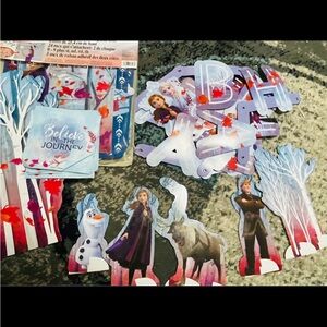 Frozen Themed Party Supplies Set - Blue and Purple